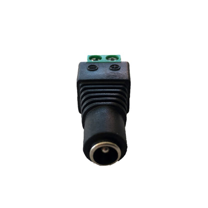 Conector Bornera Jack DC de energia hembra para camaras de seguridad