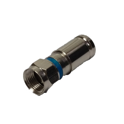 Conector Coaxial RG-6 de presion a prueba de agua 50 unidades