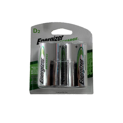 Pilas recargables tamaño D 2500 mAh marca Energizer