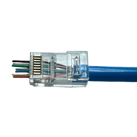 Conector Plug RJ-45 de paso categoría 5e paquete de 100 unidades