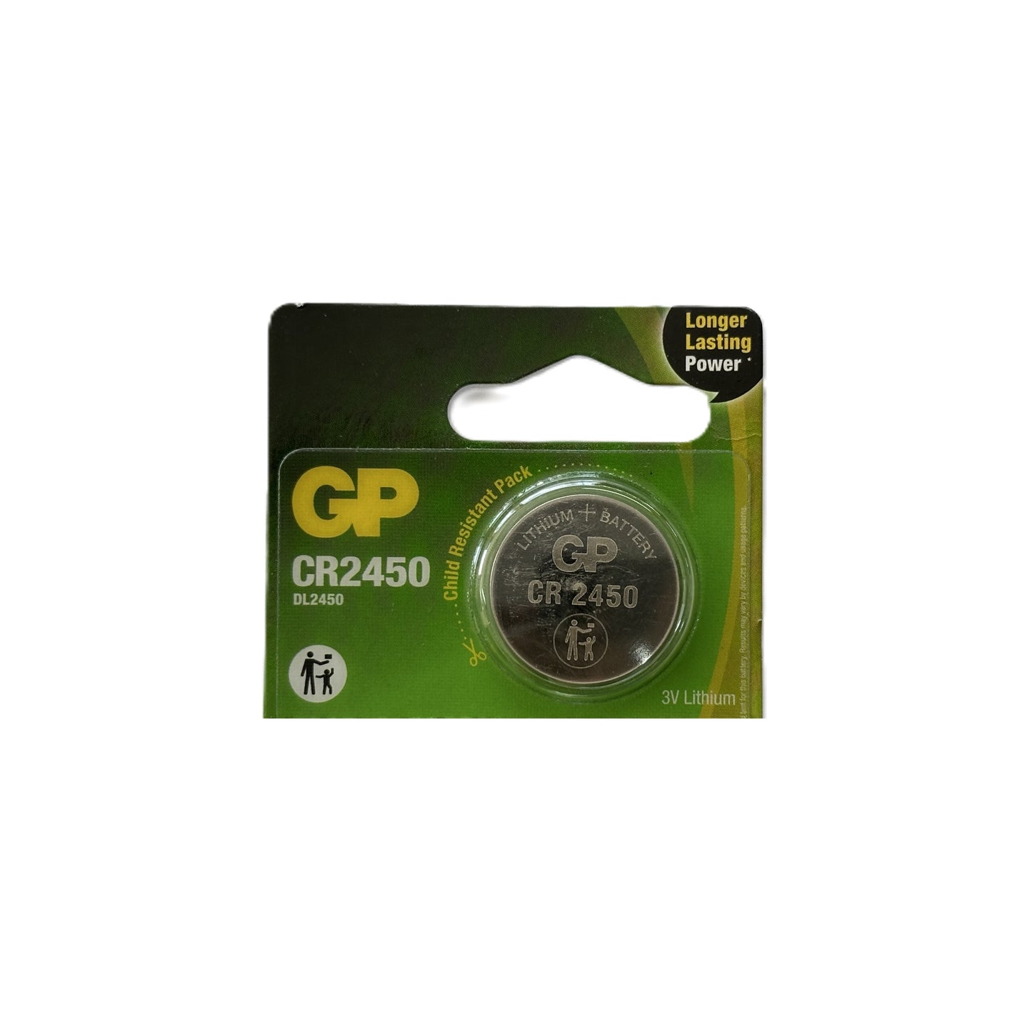 Pila tipo moneda o boton CR2450 marca GP