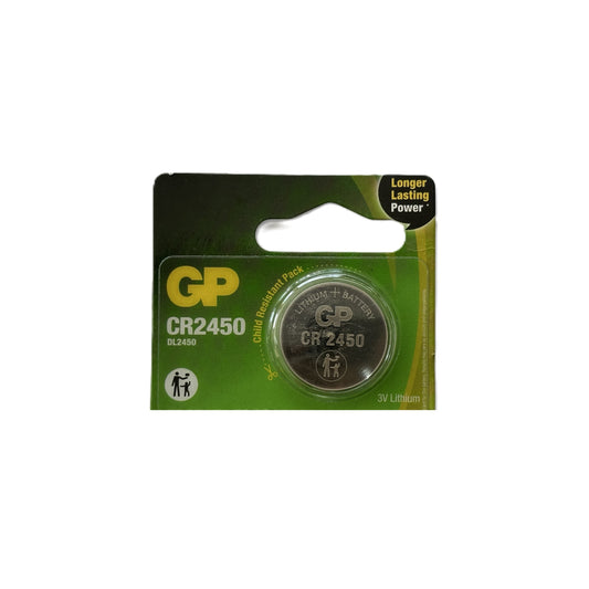 Pila tipo moneda o boton CR2450 marca GP