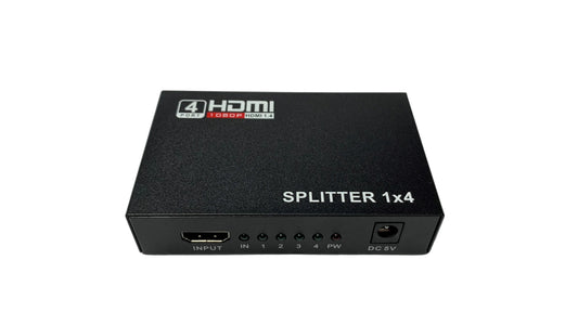 Splitter Multiplicador HDMI de 1 entrada a 4 salidas