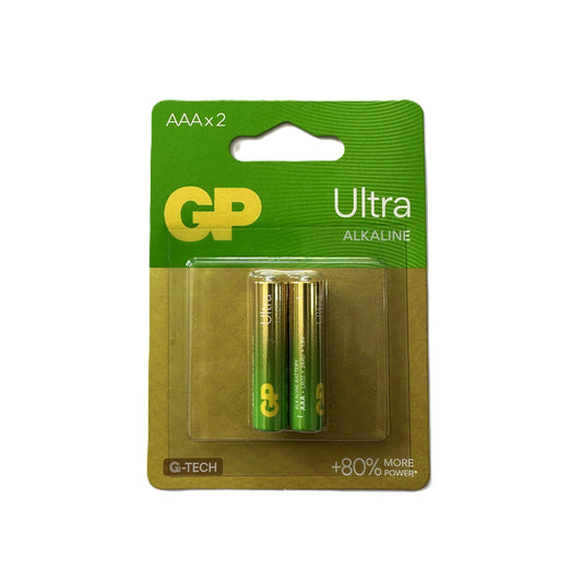 Pilas alcalinas tamaño AAA paquete de 2 unidades marca GP