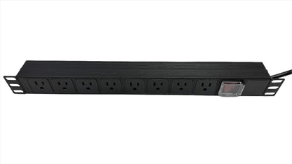 PDU Regleta Electrica Multitoma Horizontal 8 Tomas para Rack