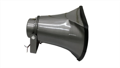 Combo Amplificador de Perifoneo 30 W Radio FM Bluetooth y USB + Corneta de Perifoneo Rectangular