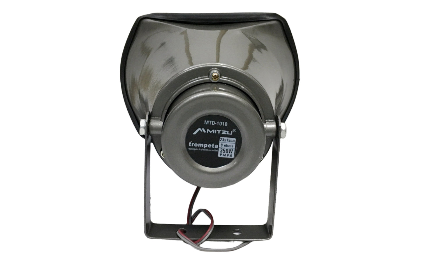 Combo Amplificador de Perifoneo 30 W Radio FM Bluetooth y USB + Corneta de Perifoneo Rectangular