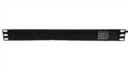 PDU Regleta Electrica Multitoma Horizontal 8 Tomas para Rack