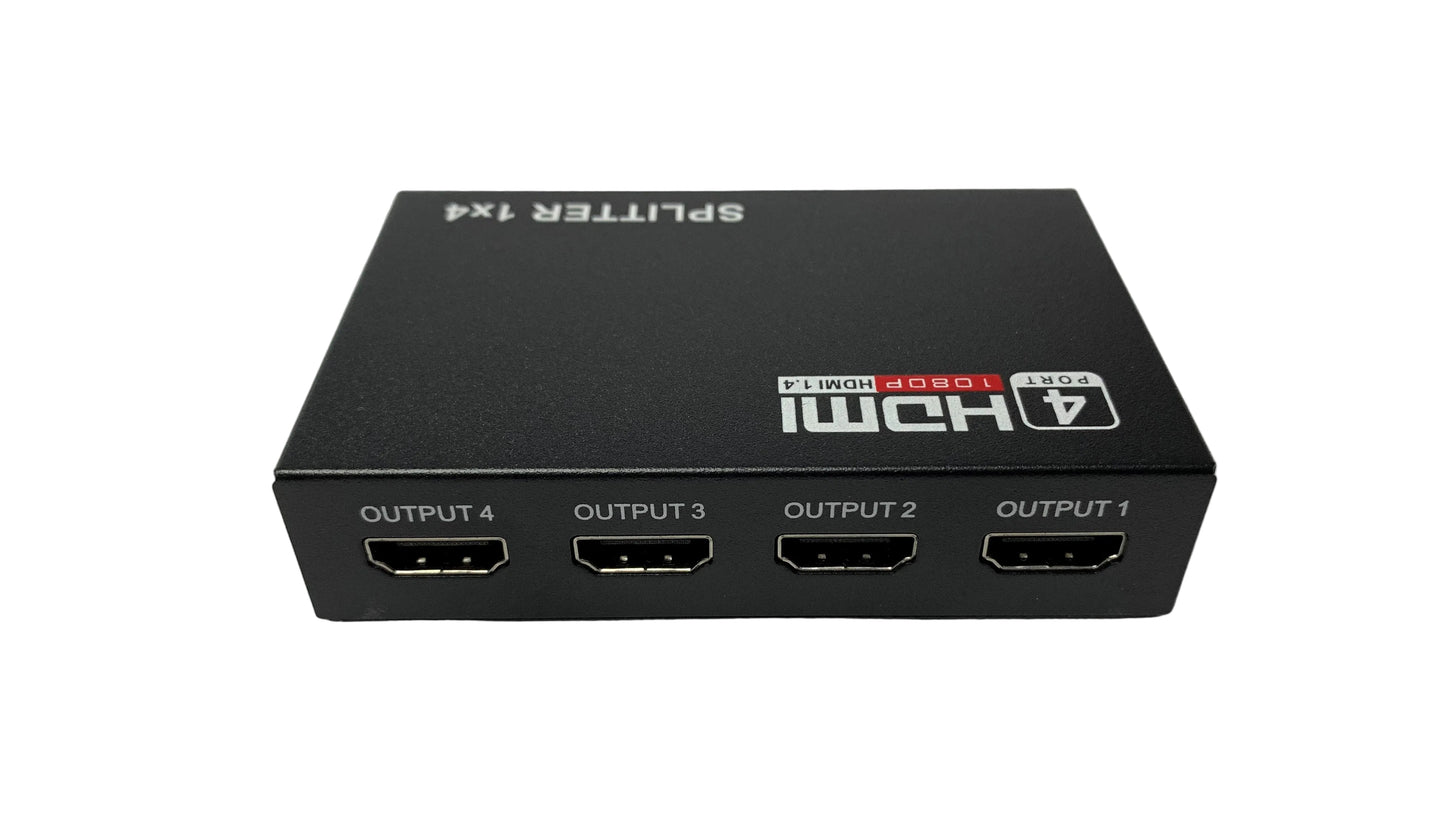 Splitter Multiplicador HDMI de 1 entrada a 4 salidas