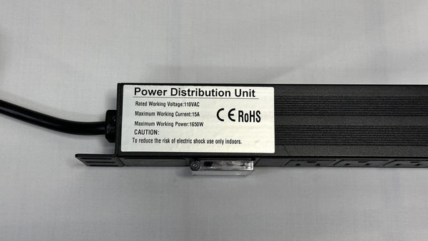 PDU Regleta Electrica Multitoma Horizontal 10 Tomas para Rack