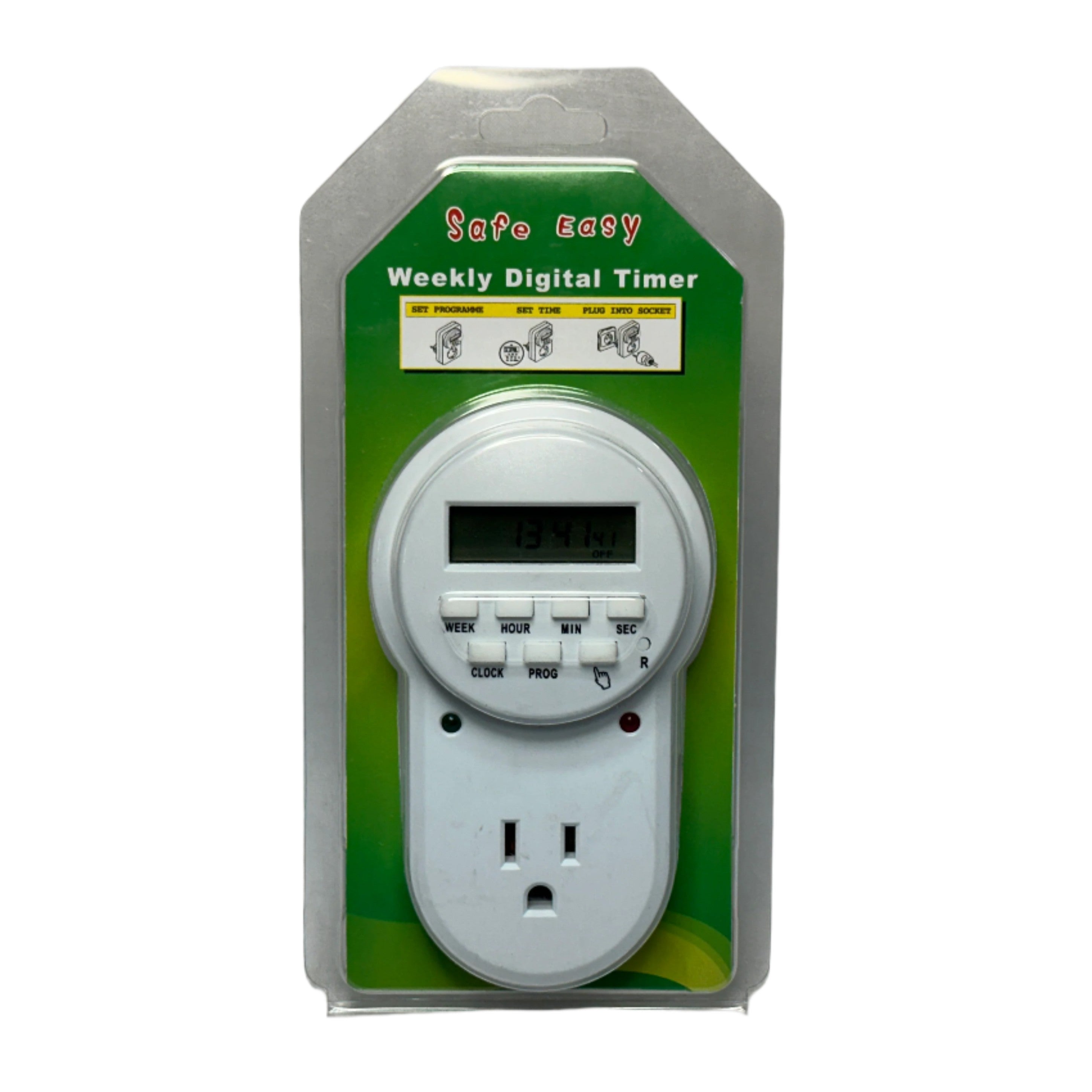 Temporizador Timer Digital Programable con enchufe de 8 eventos ...