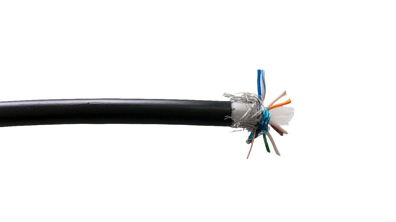 Bobina de Cable SFTP categoria 6 UTP para exteriores 305 metros marca Anera