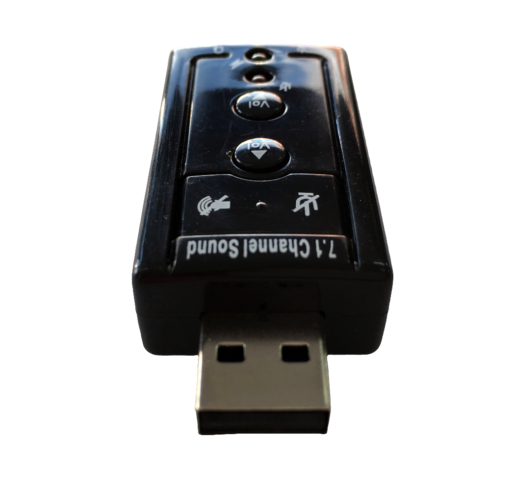 Tarjeta de Sonido USB 7.1 virtual con teclas de funciones