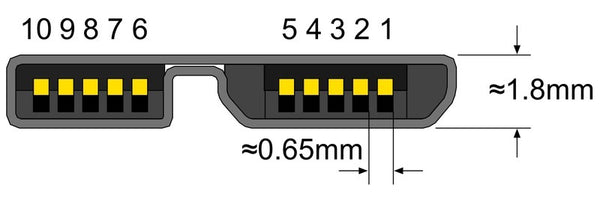 Cable USB version 3.0 para Disco Duro externo 1 metro de longitud