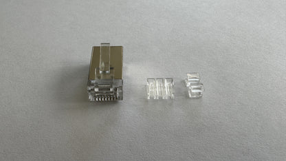 Conector RJ-45 categoria 6A metalico 10 unidades marca Powest