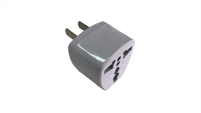 Adaptador Convertidor Enchufe de Redondo tripolar a Plano Bipolar