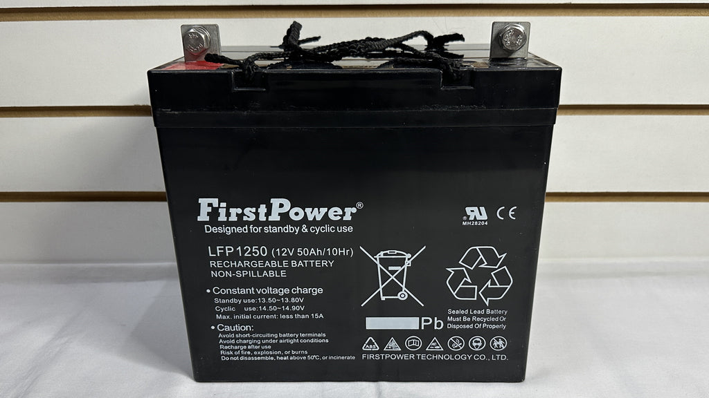 Bateria Seca Recargable 12 V 50 Ah sellada marca First Power