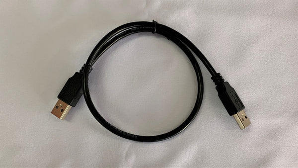 Cable USB conector macho en ambos extremos 0.5 metros de longitud