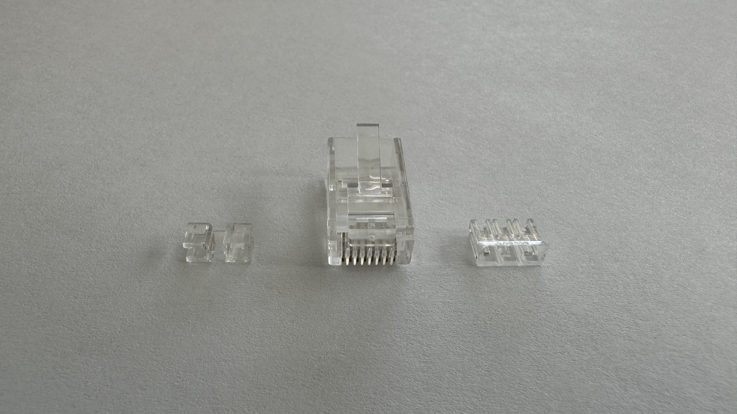 Conector RJ-45 categoria 6A plastico 10 unidades marca Powest