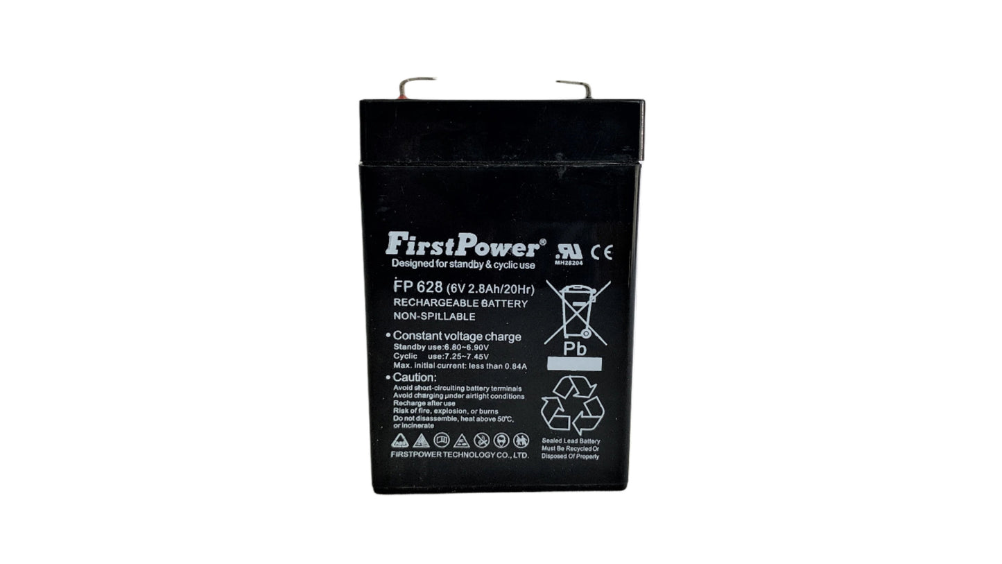 Bateria Seca Recargable 6 V 2.8 Ah sellada marca First Power
