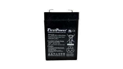 Bateria Seca Recargable 6 V 2.8 Ah sellada marca First Power
