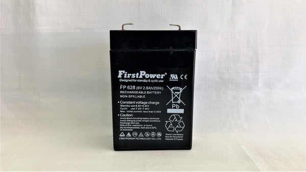 Bateria Seca Recargable 6 V 2.8 Ah sellada marca First Power