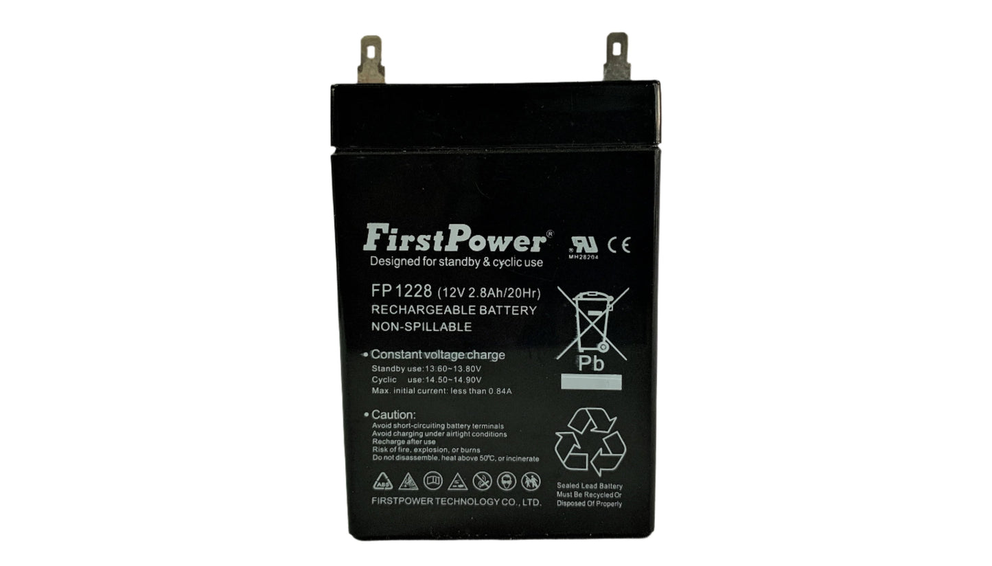 Bateria Seca Recargable 12 V 2.8 Ah sellada marca First Power