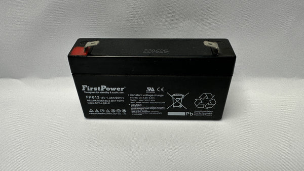 Bateria Seca Recargable 6 V 1.3 Ah horizontal marca First Power