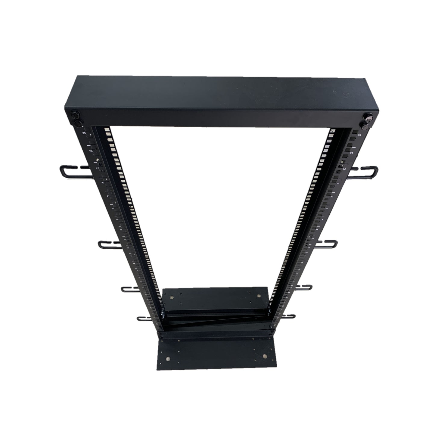 Rack Abierto de Piso de 2 parantes verticales de 25 UR de alto