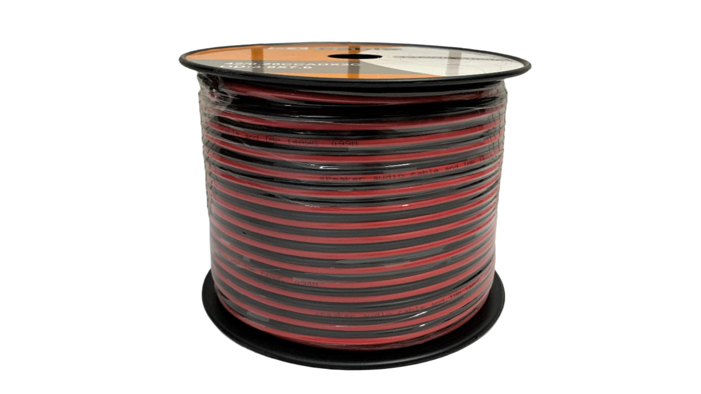 Bobina de cable para Parlante # 14 Rojo - Negro 100 metros