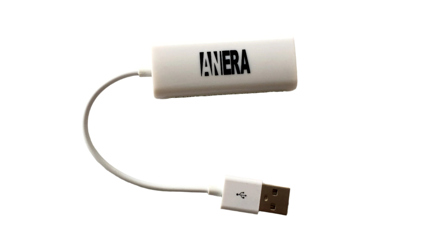 Tarjeta de USB a Red Lan RJ-45 marca Anera
