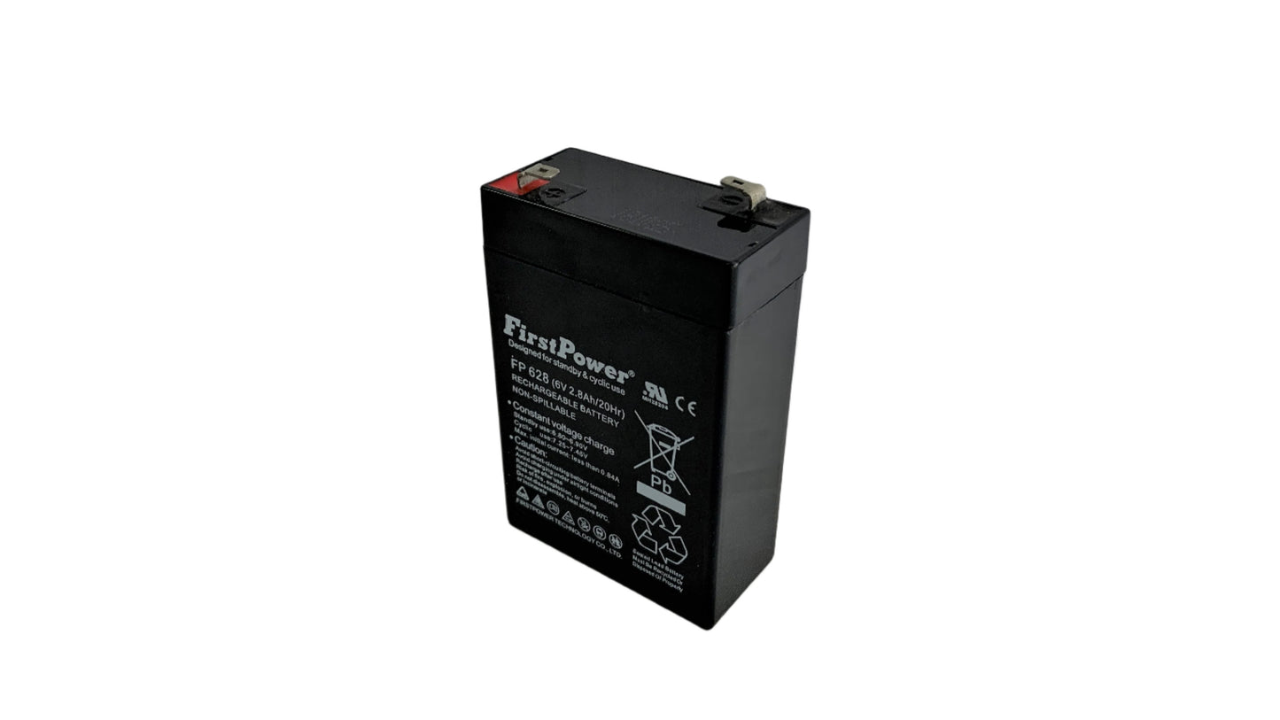 Bateria Seca Recargable 6 V 2.8 Ah sellada marca First Power