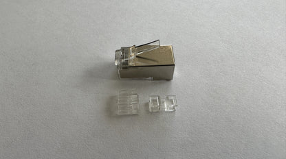 Conector RJ-45 categoria 6A metalico 10 unidades marca Powest