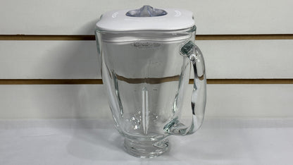 Vaso tipo Trebol de Vidrio 100% original Oster con tapa