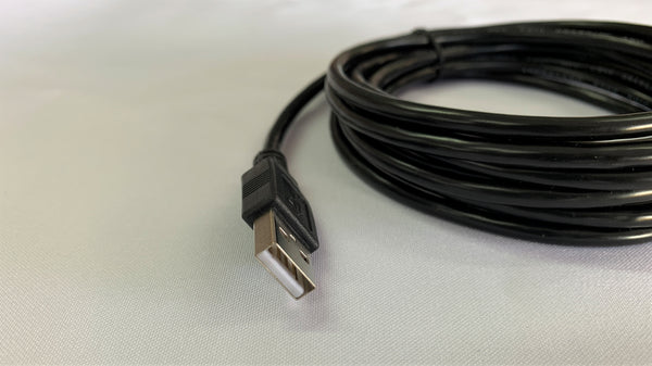 Cable USB conector macho en ambos extremos 3 metros de longitud