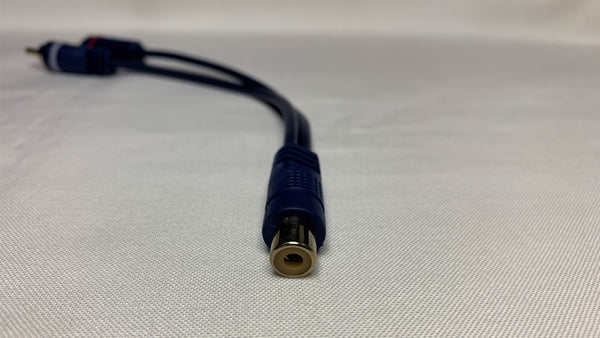 Cable en Y Splitter RCA 1 conector hembra a 2 conectores macho