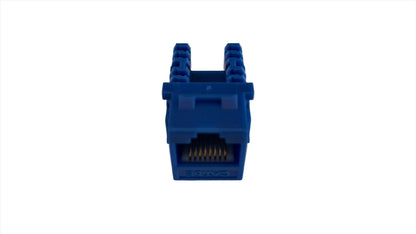 Jack RJ-45 tipo Keystone color azul conector de redes categoria 5e
