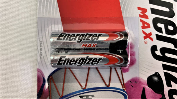 Pilas alcalinas AAA marca Energizer paquete de 2 unidades