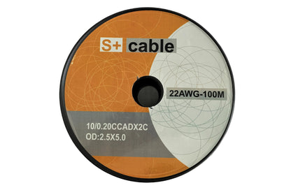 Bobina de cable para Parlante # 22 Rojo - Negro 100 metros