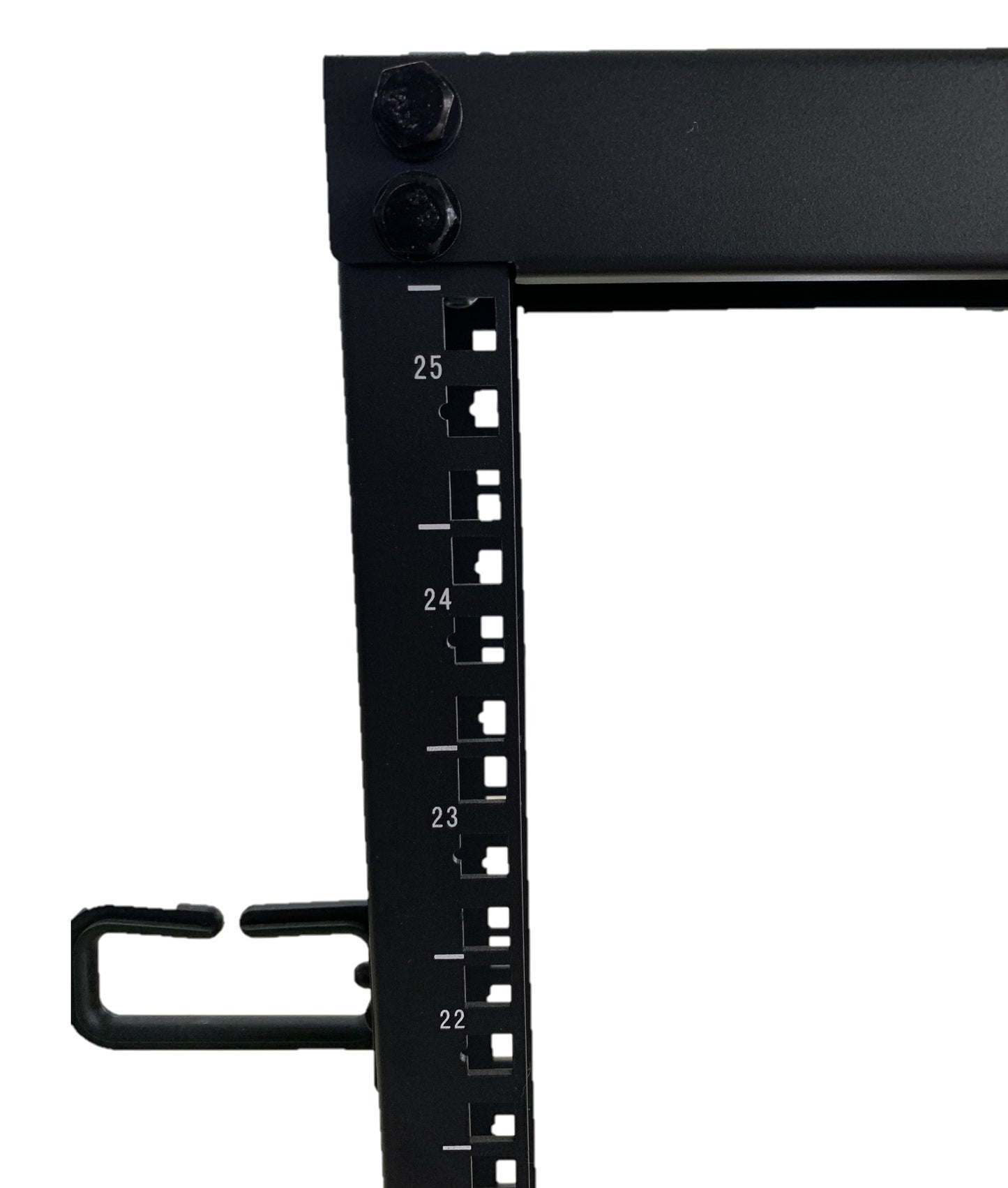 Rack Abierto de Piso de 2 parantes verticales de 25 UR de alto