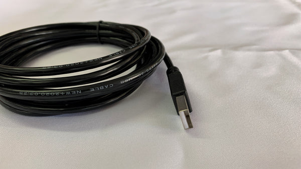Cable USB conector macho en ambos extremos 3 metros de longitud