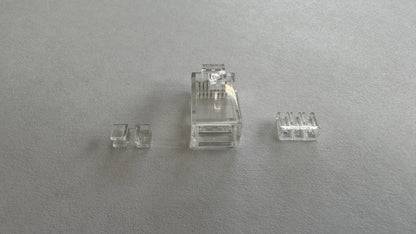 Conector RJ-45 categoria 6A plastico 10 unidades marca Powest