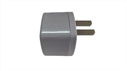 Adaptador Convertidor Enchufe de Redondo tripolar a Plano Bipolar