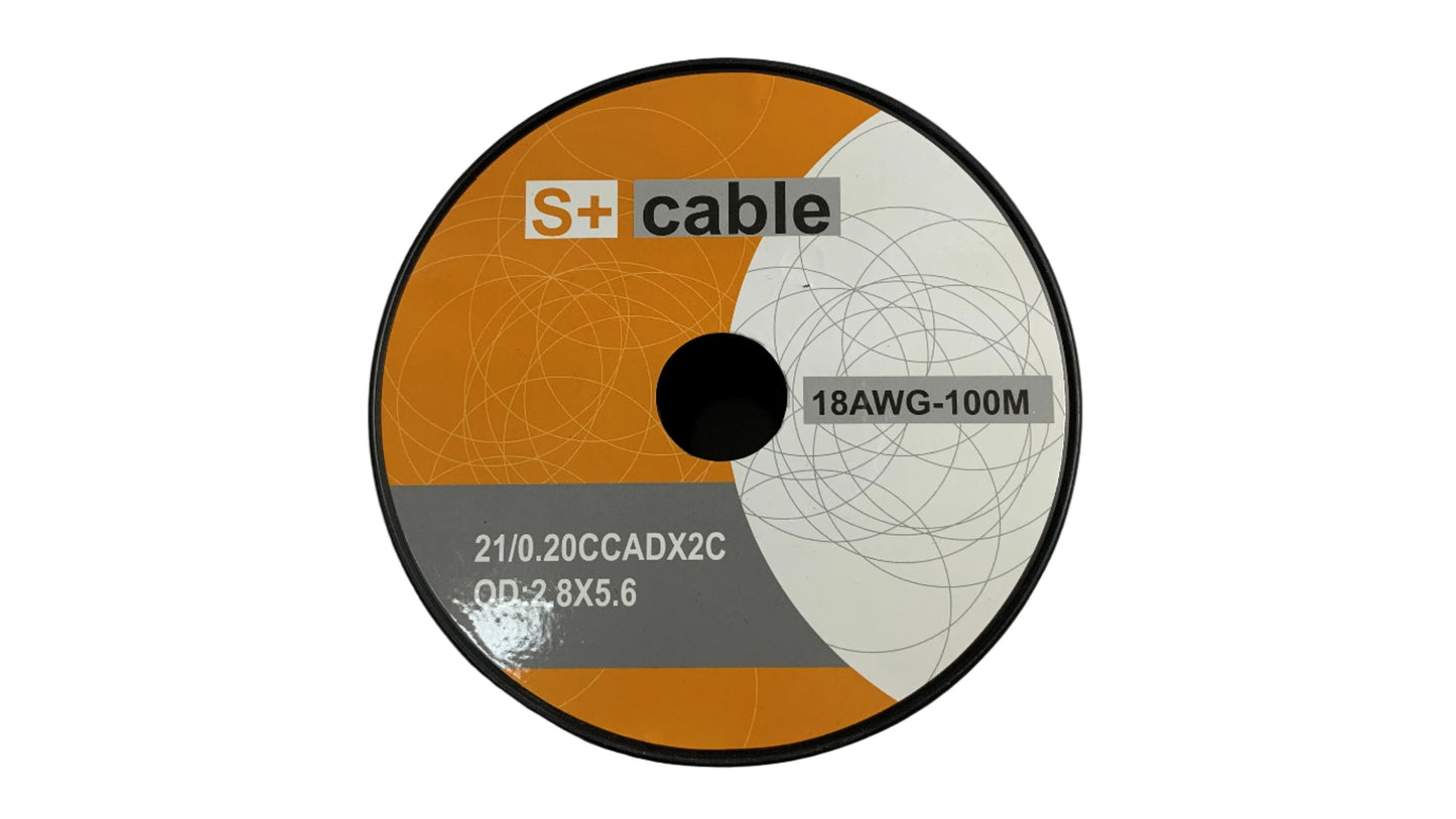 Bobina de cable para Parlante # 18 transparente 100 metros