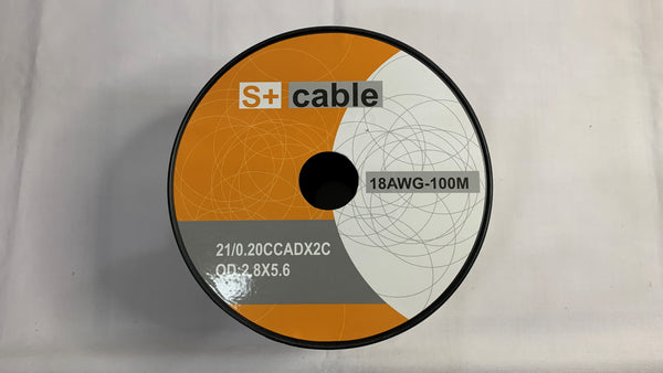 Bobina de cable para Parlante # 18 transparente 100 metros