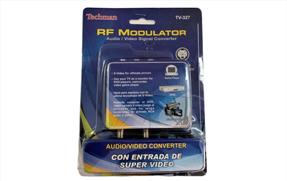 Convertidor Modulador para señal de TV de R.C.A. a Coaxial