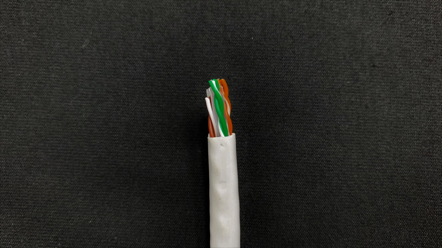 Bobina de Cable UTP Categoria 6A 100% Cobre 305 mts marca Powest