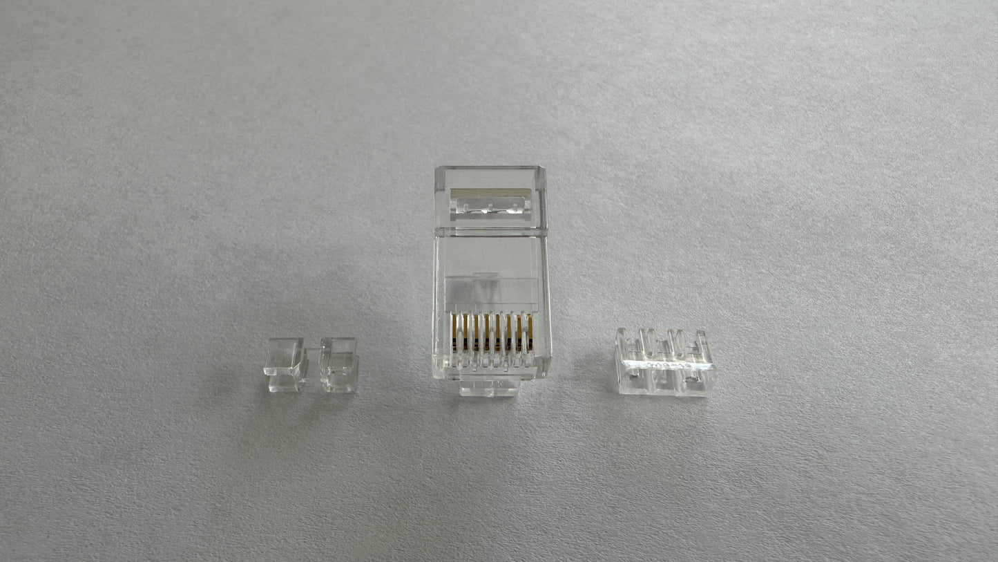 Conector RJ-45 categoria 6A plastico 10 unidades marca Powest