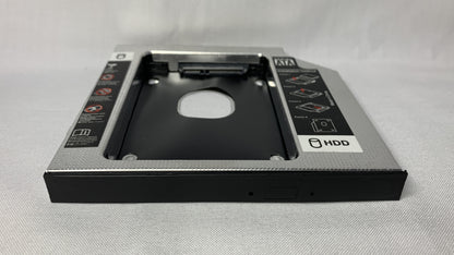 Adaptador Caddy de 12.7 mm para instalar un disco de 2.5 pulgadas en una unidad CD DVD RW