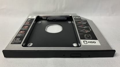 Adaptador Caddy de 9.5 mm para instalar un disco de 2.5 pulgadas en una unidad CD DVD RW